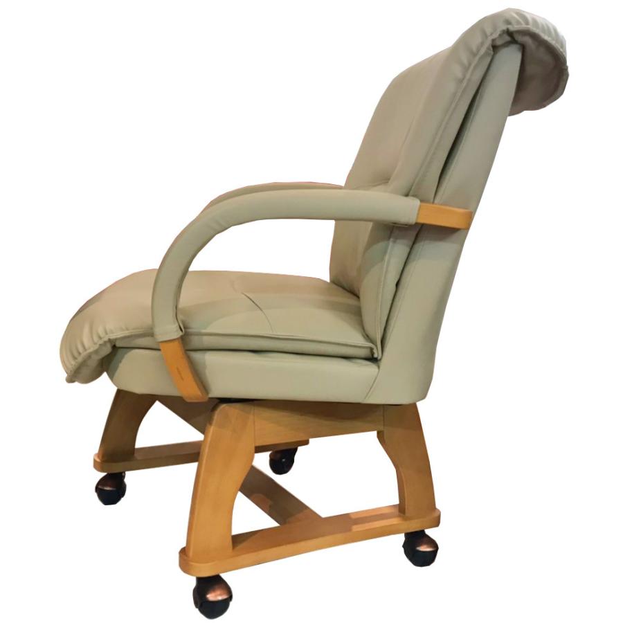 椅子 おしゃれ 木製 ダイニングチェア 肘付き 回転 キャスター付き チェア １脚販売 単品 合皮 ダイニングチェアー 関家具 マリード カグナビ Paypayモール店 通販 Paypayモール