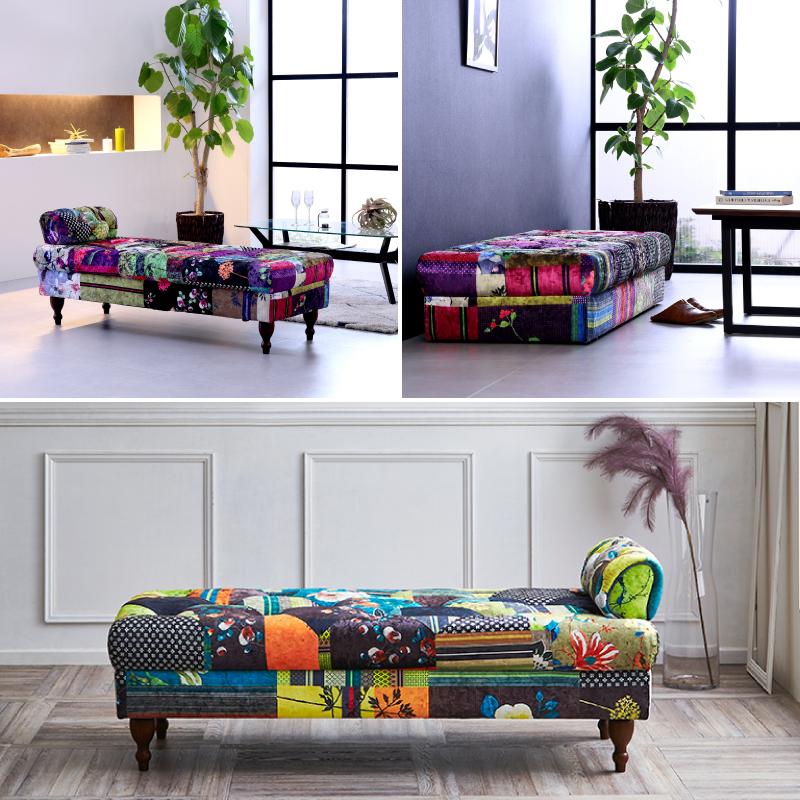 ベンチソファ パッチワーク 和柄 カウチ ベンチ 片肘 ソファ 2人掛け 二人掛け 椅子 ヘッドレスト 肘取り外し可能 床置き可能 アジアンテイスト 関家具 プール Rws Pool 関家具yahoo 店 通販 Yahoo ショッピング