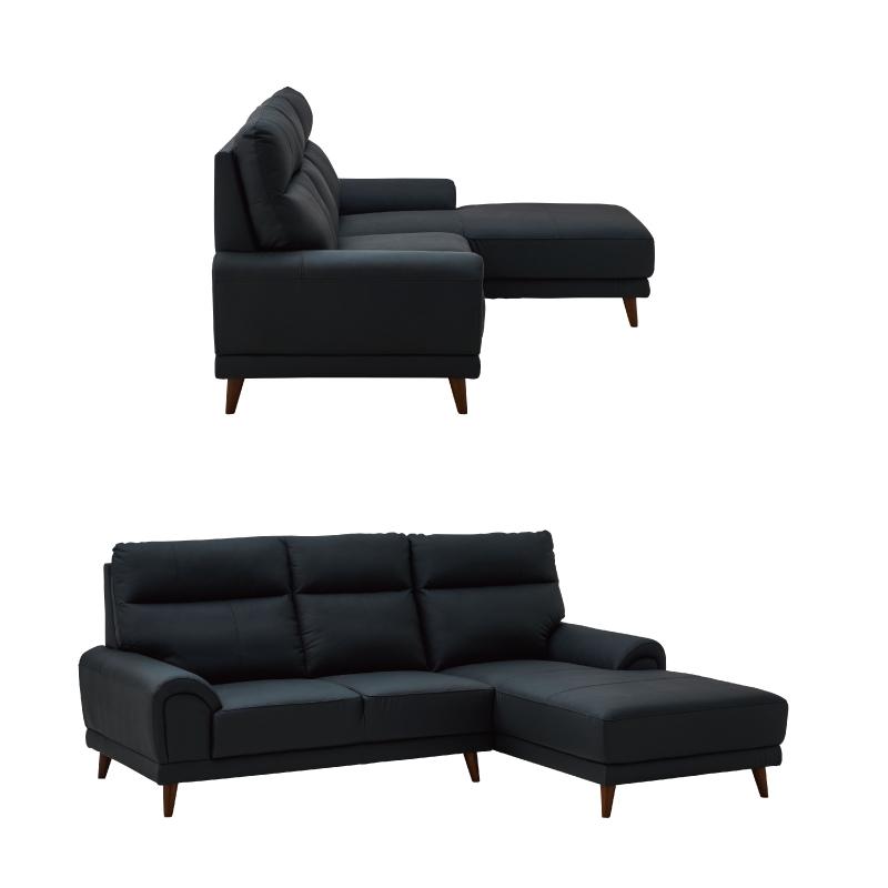 関家具 公式店 カウチソファ 3人掛け 本革 カウチソファー 大型