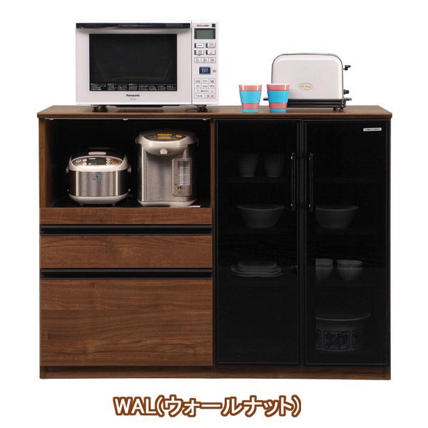 レンジ台  食器棚 カウンター 120cm幅 完成品 国産 「サンド」 開梱設置の画像