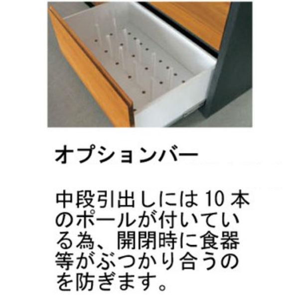 日本製 木製 食器棚 100cm幅 カウンター BUMP バンプ 100カウンター ホワイトオーク無垢 開梱組立設置   和風 KKS 河口家具の画像