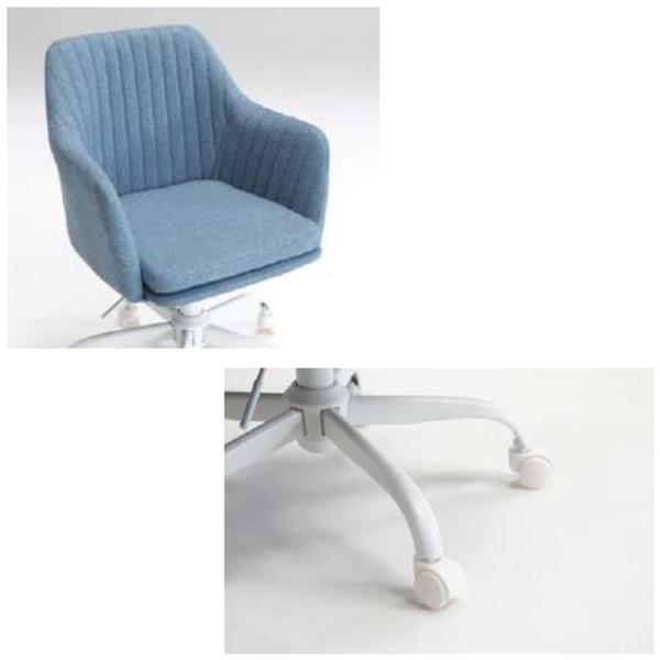 グレー×ネイビー・キャスターチェア ワークチェア・送料込み 楽天市場】【レビュー特典あり】オフィスチェア デスクチェア 布