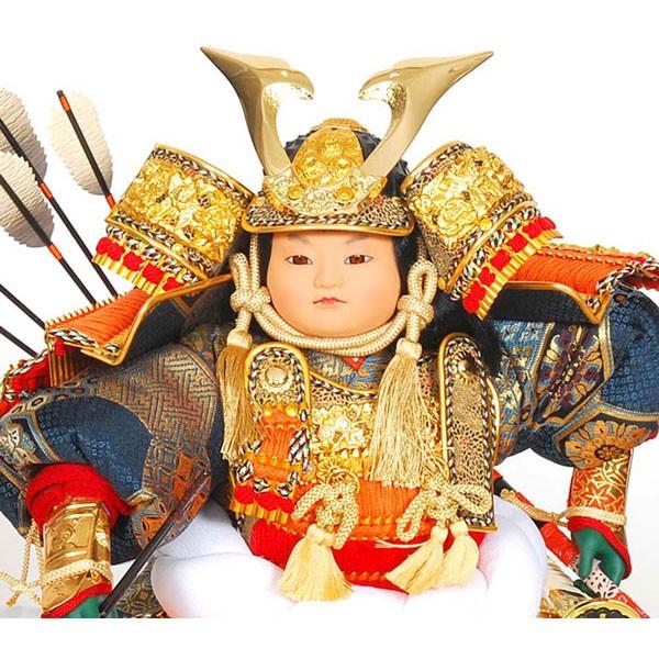平飾り 五月人形 五月飾り 端午の節句 節句人形 立武者武飾台セット 間口70cm 51-1014-A_3