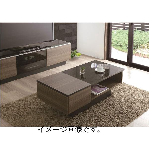 GT センターテーブル 120cm幅 天板は強化ガラスtメラミンの組み合わせ
