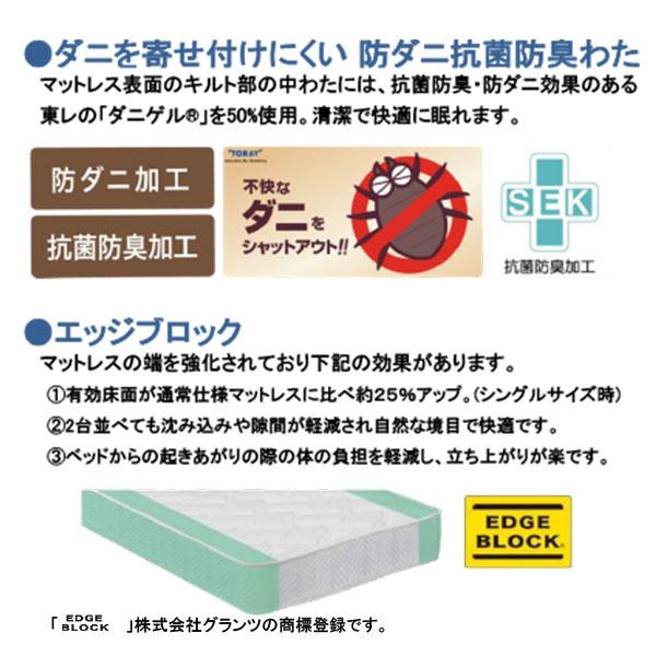 Granz - マットレス シングル 日本製 グランツ 25珊厚 部屋の入り口乗り合い船 グランネオユニット 3地方 防臭 防ダニ目 衣嚢捲線 S大きさ 境界線差しつかえる マットレスのみ