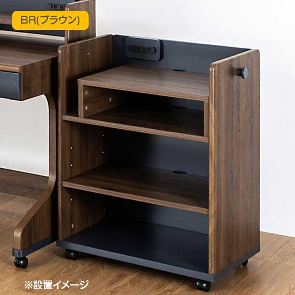 ランドセルラック 幅62 ワイド 収納 キャスター付き グランツ マイラボ 玄関渡し キッズ 子ども 2口コンセント 帽子掛け NA BRの画像