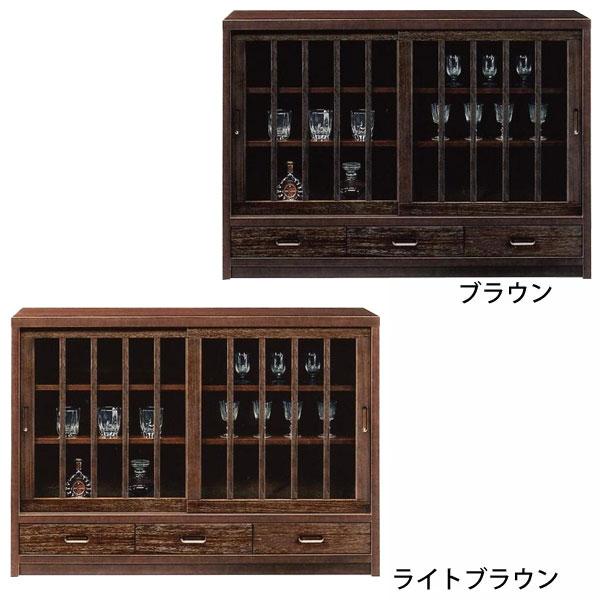 浅川木工 サイドボード 120cm幅 食器棚 和風 水屋 国産 飾り棚 引戸 鎌倉 : 家具のコンシェルジュ - 通販 - Yahoo!ショッピング