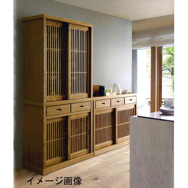 浅川木工 食器棚 90cm幅 引き戸 完成品 国産 開梱設置 : 家具の 