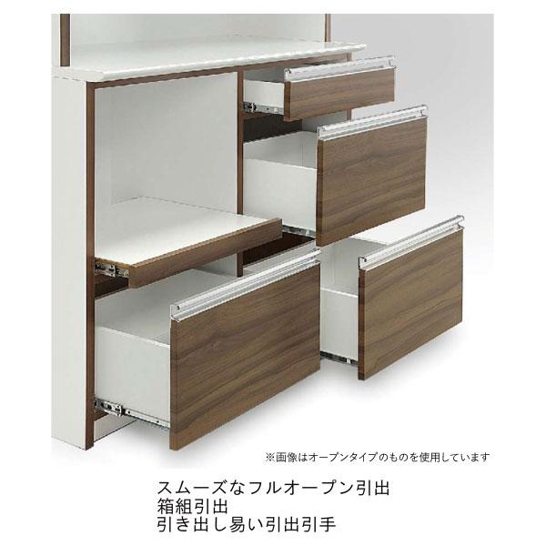食器棚 ダイニングボード カップボード 120cm幅 ホワイト ウォールナット 開梱設置_2