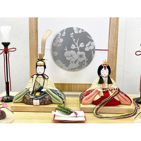 雛人形 ひな人形 木目込み人形 一秀 親王平飾り B-105-7 桃山雛 ミニ