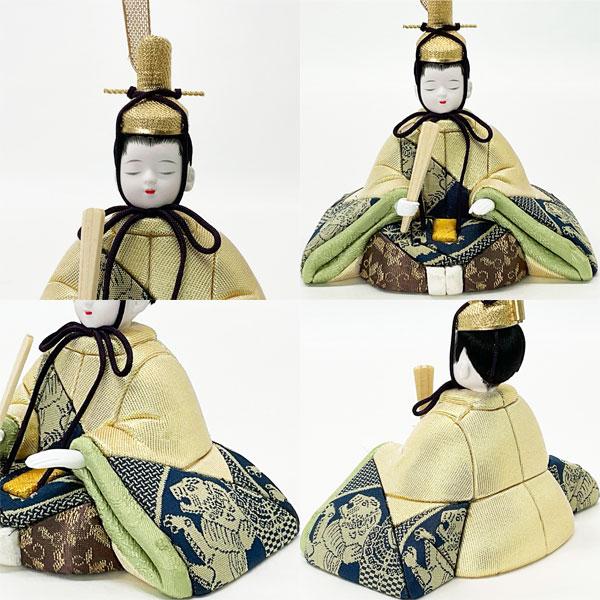 雛人形 ひな人形 木目込み人形 一秀 親王平飾り B-105-7 桃山雛 ミニ