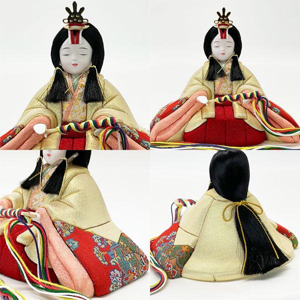 雛人形 ひな人形 木目込み人形 一秀 親王平飾り B-105-7 桃山雛 ミニ