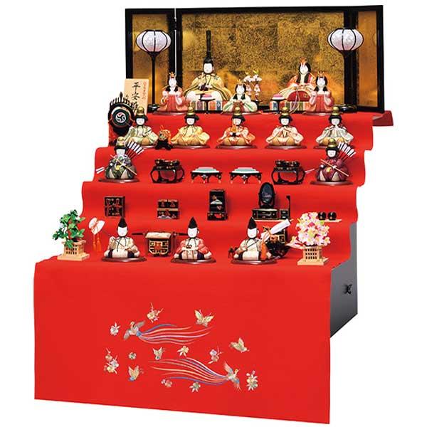 雛人形 ひな人形 木目込み人形 一秀 十五人 五段飾り D-38-7 お雛様