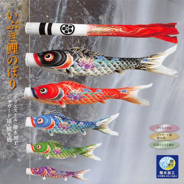 こいのぼり 鯉のぼり 5m 6点セット いぶき鯉のぼり 鳳凰(赤)吹流し 撥水加工 ポリエステル 五月 五月飾り 端午の節句 鯉のぼり タルミ_1