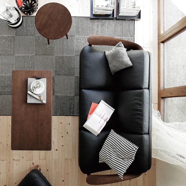 国産 北欧 デンマーク リビング テーブル センターテーブル 木製 幅120cm  ダークブラウン BRIDGE ブリッジ コーヒーテーブル   AMLYS アムリス 設置 |  | 02