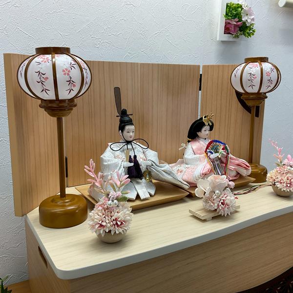 雛人形 ひな人形 収納飾り 親王飾り 白木 桃の節句 女の子 32613 芥子 UH-8001_3