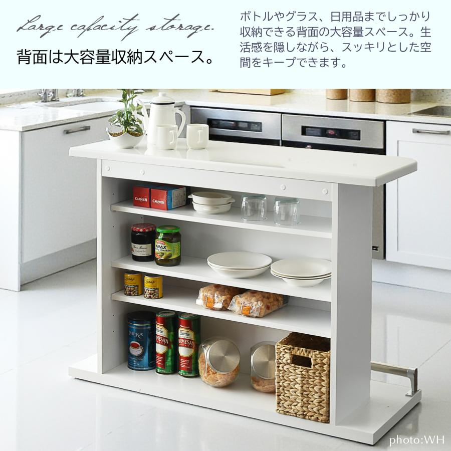 バーカウンター カウンターテーブル 幅120cm 鏡面 完成品 人気 : 家具