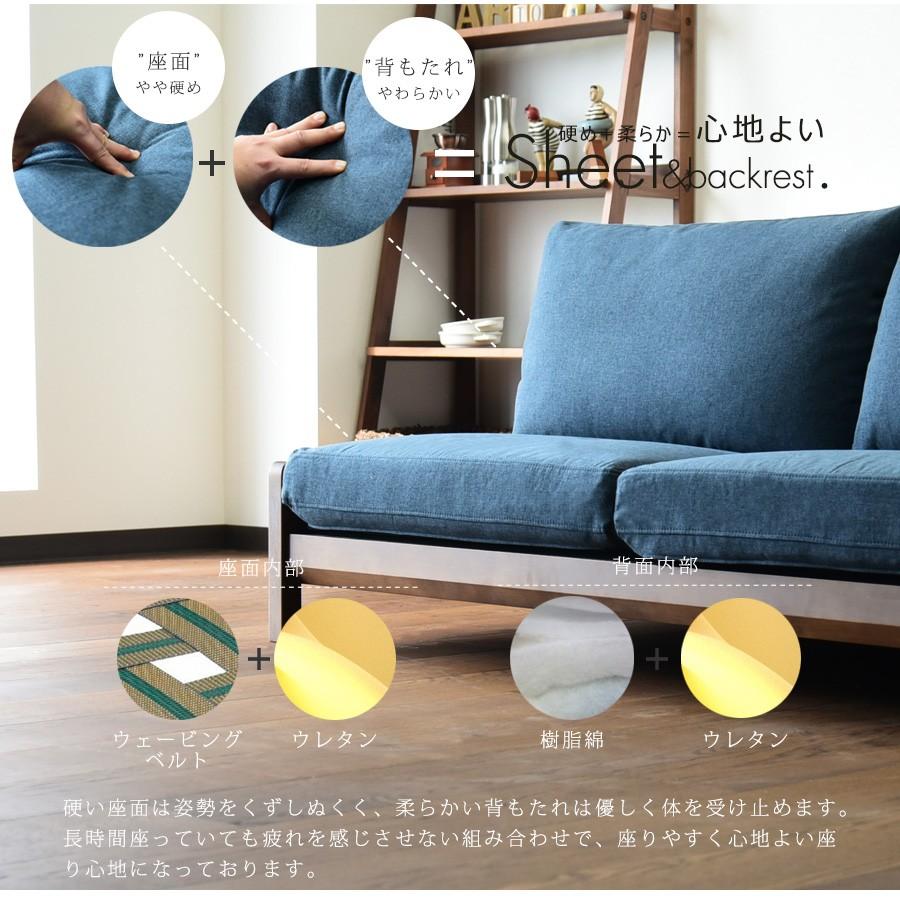 ローソファー ソファー 2人掛け 木 カバー カバーリング 座面高31 脚