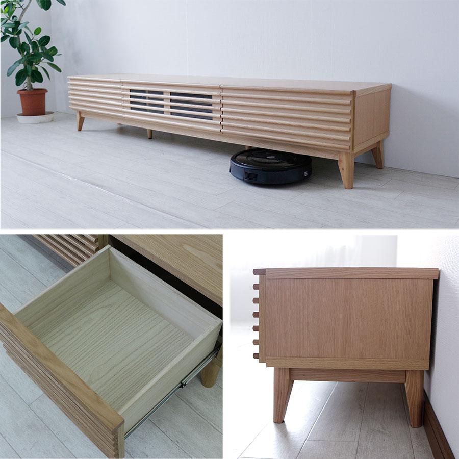 木製ルーバーテレビ台 ニトリ 天然木工芸突板ルーバーテレビ台（180 WAL） テレビ台 TV