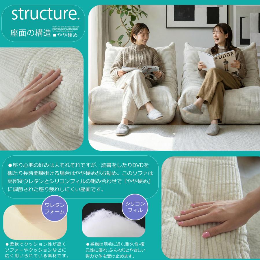 ソファ ソファー 圧縮 布張り 1人ファブリック モコモコ ふかふか 1人