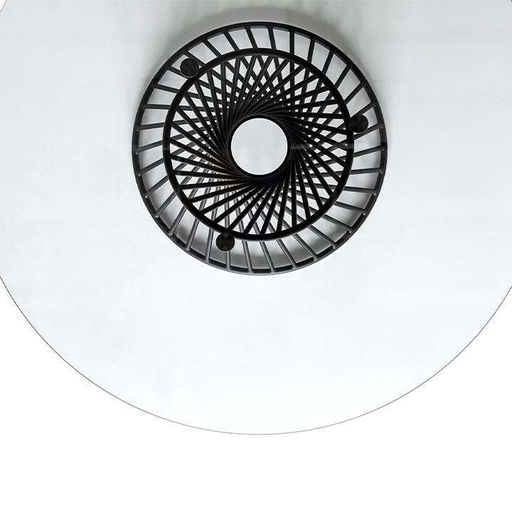 取付無料！カリガリス風おしゃれモダンインテリア 円形ガラスサイドテーブル✨ calligaris 正規代理店 カリガリス VORTEX ヴォルテックス 円形