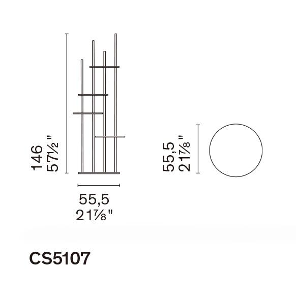 カリガリス CS5107 CIRCLES サークルズ  トーテムスタンドシェルフ フラワースタンドの画像