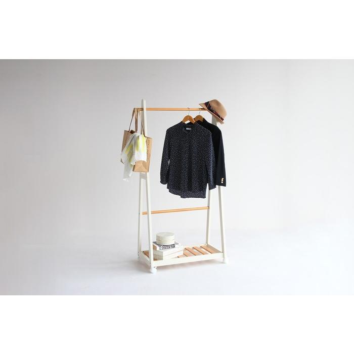 ツートンハンガー ナチュラル ホワイト ツートンハンガー ナチュラルホワイト 【組立品】 | ヤマダウェブコム