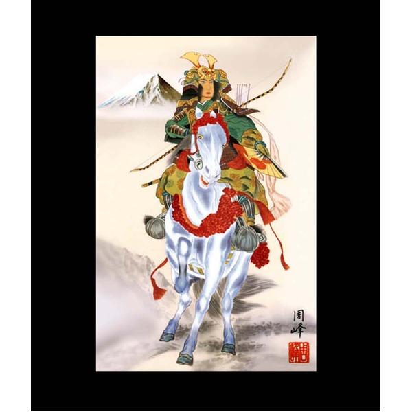 〔 節句掛軸 祝い掛軸 〕こどもの日 端午の節句 掛け軸 高畠 周峰 子どもの日 掛軸 「繁栄武者」_1