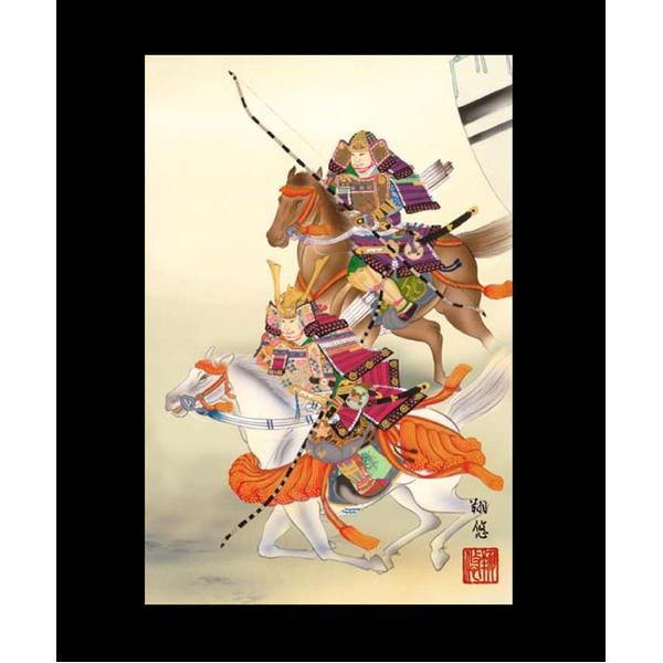 〔 節句掛軸 祝い掛軸 〕こどもの日 端午の節句 掛け軸 工藤 翔悠 子どもの日 掛軸 「大成武者」_1