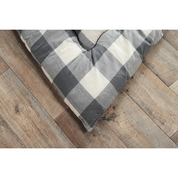 インド綿 こたつ布団/寝具 〔チェック柄 ローズ 約205×205cm〕 正方形 綿100％ 通気性 耐久性 軽量 東レ 〔リビング〕_16