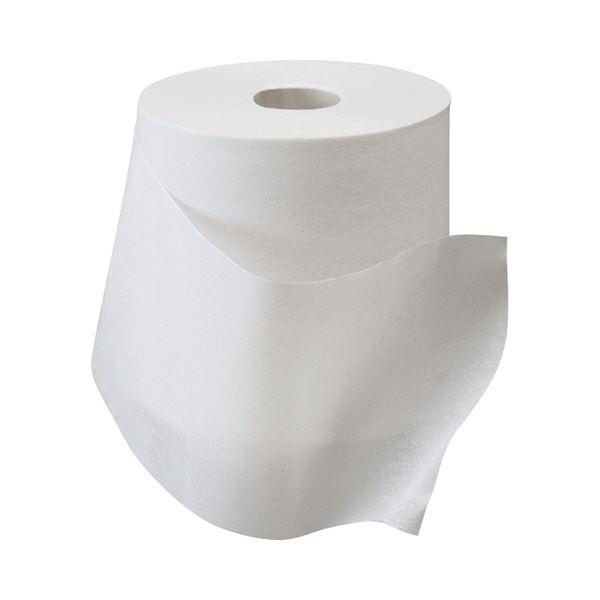 （まとめ）TANOSEE トイレットペーパーパック包装 シングル 芯なし 170m ホワイト 1ケース（24ロール：6ロール×4パック）〔×2セット〕