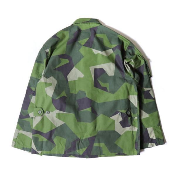 スウェーデン軍 BDU Battle Dress Uniform M90 グリーンカモ ジャケット 復刻 M 綿混 ミリタリーウェア ミリタリージャケット_1
