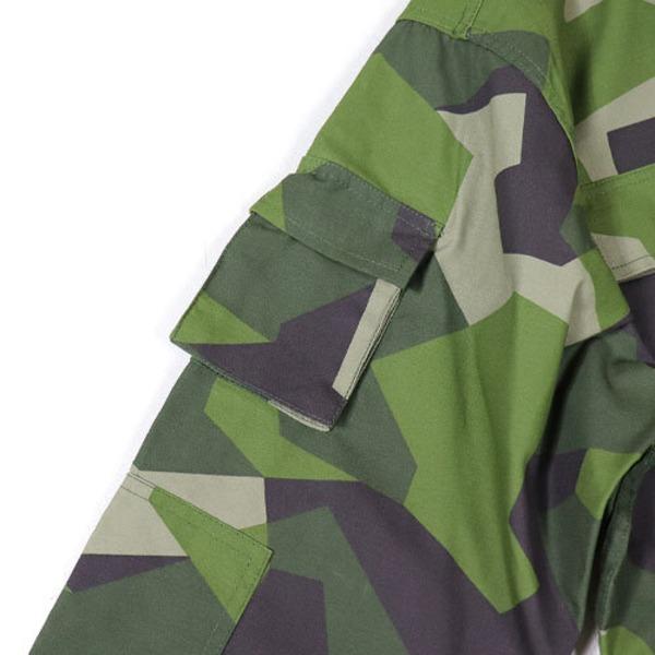 スウェーデン軍 BDU Battle Dress Uniform M90 グリーンカモ ジャケット 復刻 M 綿混 ミリタリーウェア ミリタリージャケット_2