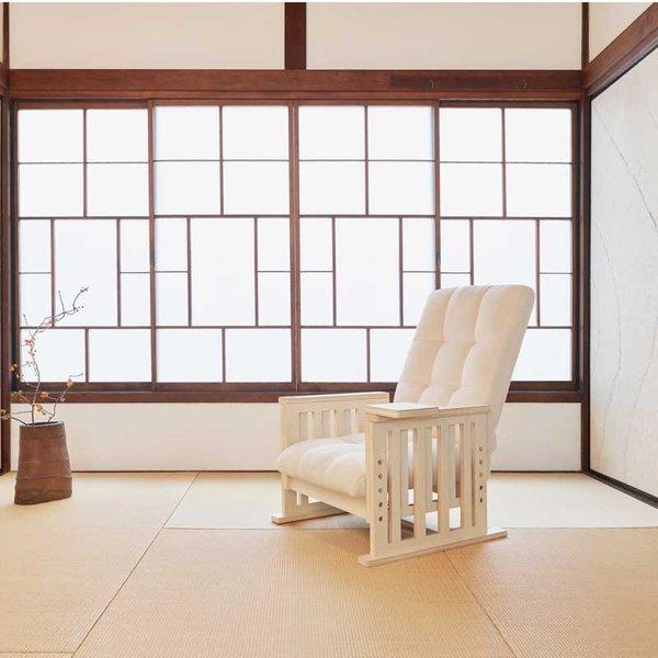 完成品〕やすらぎ高座椅子 座椅子 折りたたみ 10段階リクライニング 4