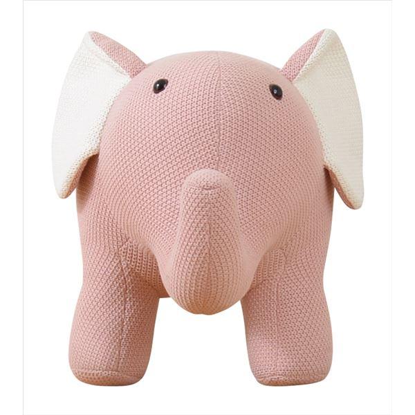 アニマル スツール 〔 ゾウ ピンク 〕 ファブリック 耐荷重80kg インテリア家具 子ども部屋家具 スプーンミー〔代引不可〕_1
