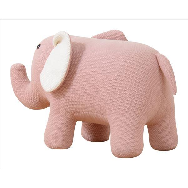 アニマル スツール 〔 ゾウ ピンク 〕 ファブリック 耐荷重80kg インテリア家具 子ども部屋家具 スプーンミー〔代引不可〕_2
