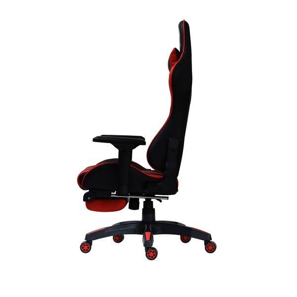ルセル V3 オットマン付 チェア レッド RD 組立式〔代引不可〕の画像