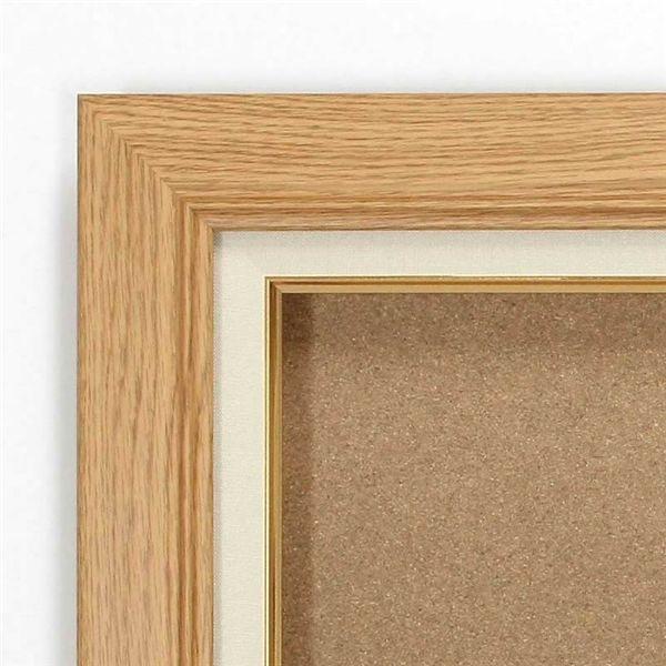 油絵額・キャンバス額・日本画・茶色油絵額 木製油縁額 F8（455×380mm） 木地の画像