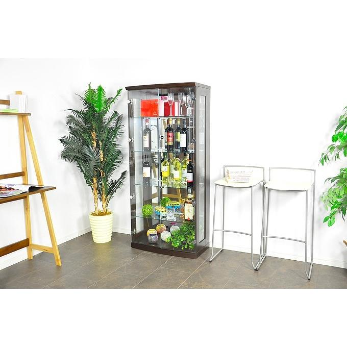 コレクションケース 完成品 ブルーライトLED付 ガラスケース ハイ