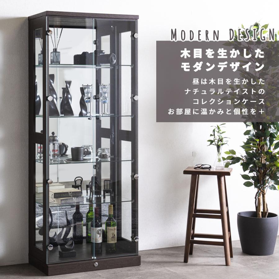 コレクションケース LEDライト標準装備 ガラスケース フィギュアケース