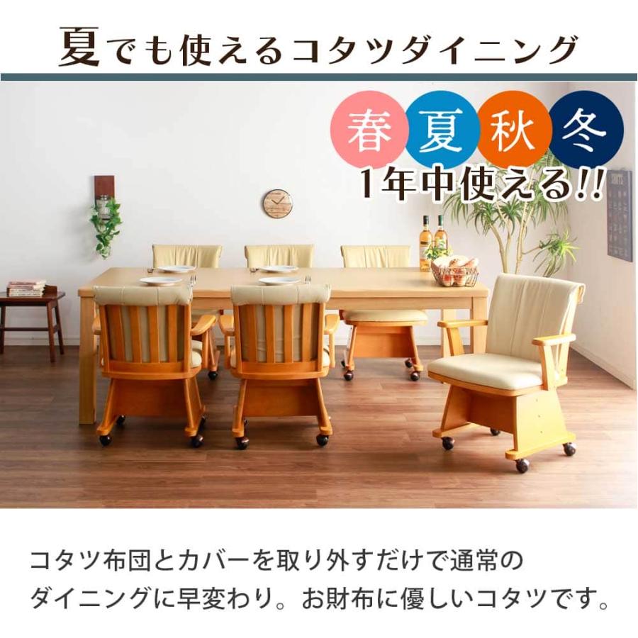 ガ*ン様 こたつセット　ハイタイプ こたつセット 195×90 長方形 ハイタイプ 7点セット こたつテーブル