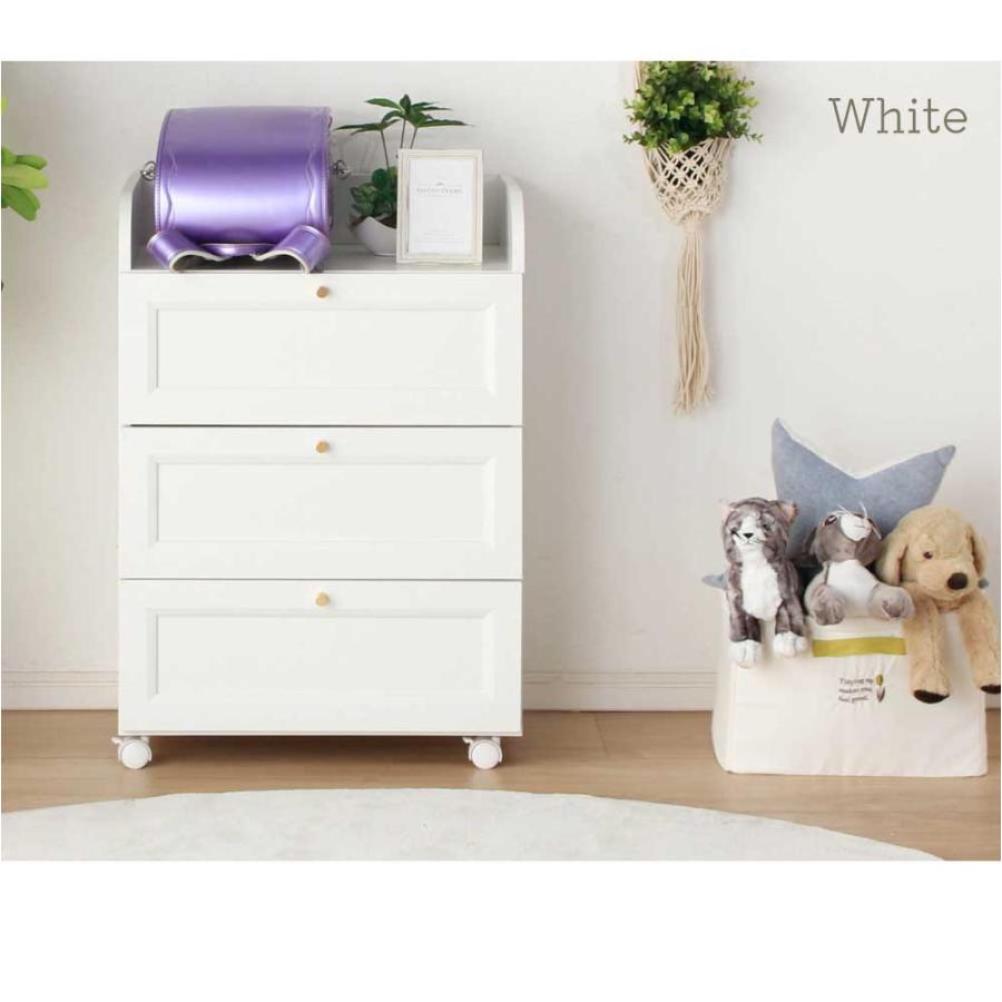 ランドセルラック チェスト 3段 小さめ 収納 省スペース キャスター付