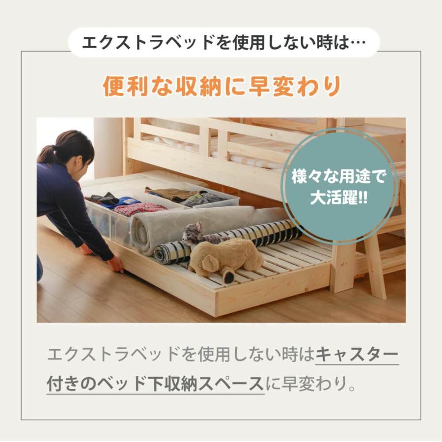 3段ベッド 大人用 コンパクト スライド おしゃれ 分割 シングル 