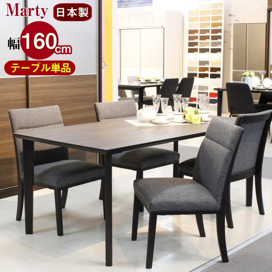 ダイニングテーブル 幅160cm テーブル単品 メラミントップテーブル