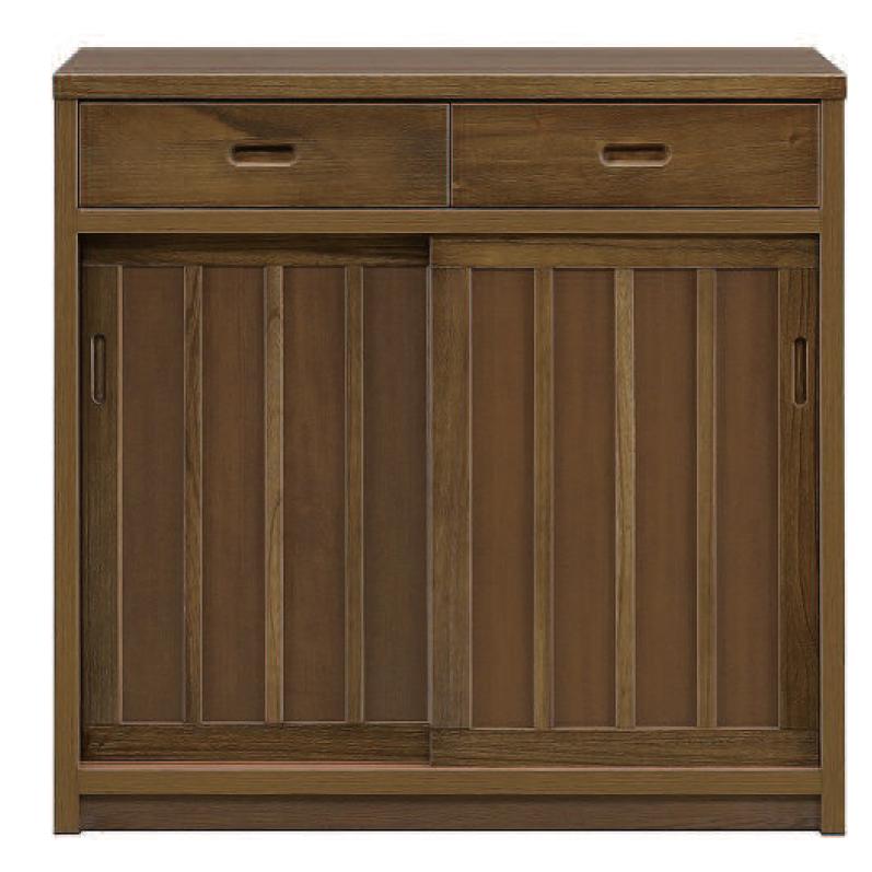 大川家具】カウンターボード 90cm幅 セクレト ナチュラル/ブラウン