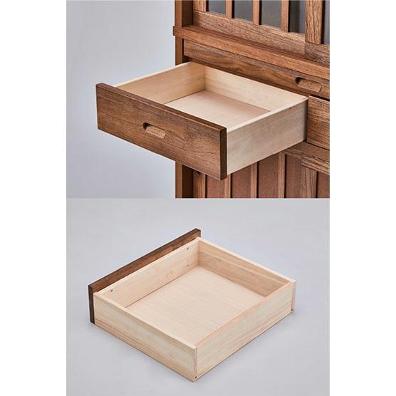 幅90cm キッチンカウンター 日本製 完成品 大川家具 食器棚 キッチン
