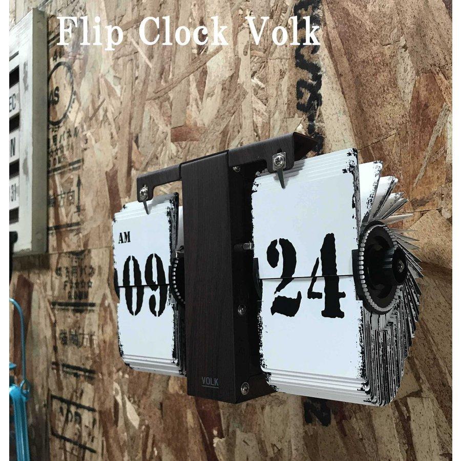 壁掛け時計 フリップクロック 置き掛け兼用 ウォールクロック 北欧風 掛け時計 壁掛時計 置き時計 Flip Clock Volk m-24 かわいい おしゃれ インテリア時計｜kaguraku｜02