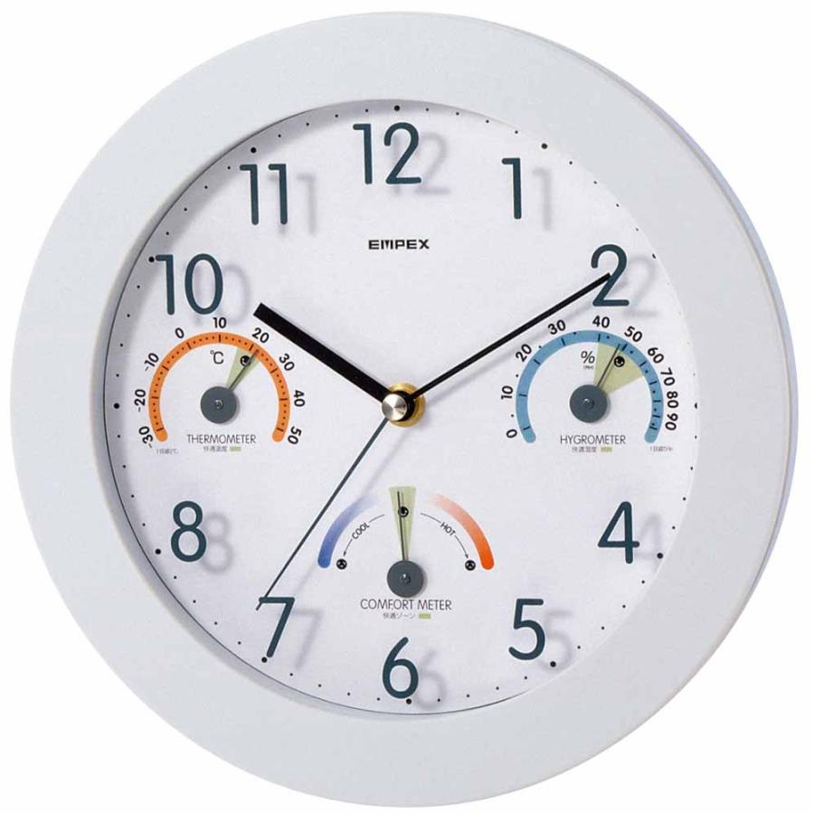 1台4役 不快指数 温湿度計付き掛け時計 トキメクス快適計 壁掛け時計 熱中症対策 7365 ウォールクロック 北欧 アメリカン かわいい おしゃれ Clock55 かぐらくらく 通販 Yahoo ショッピング