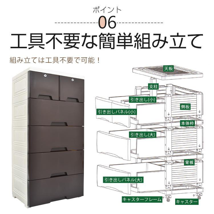 収納ボックス 収納ケース 5段 引き出し タンス チェスト 鍵付き 衣装ケース 送料無料 チェスト 5段 鍵付き 収納ボックス 収納ケース タンス