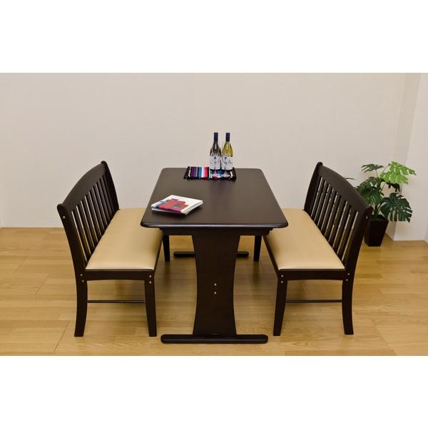 ダイニング ベンチ チェア コローナ / 新品未使用（ライトブラウン） 送料無料 コローナ ダイニングベンチチェア（背あり） リビング